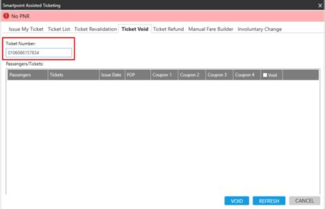 fill the box to void the ticket|Assisted Ticketing: Voiding Tickets (BSP) .